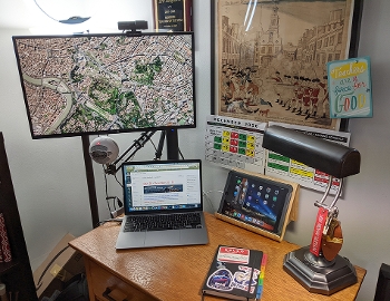 photo of author's desk