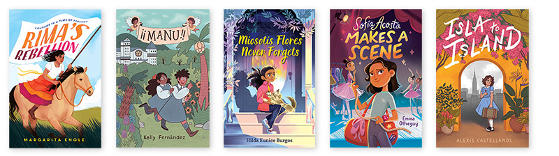 Book covers related to Caribbean American Heritage Month