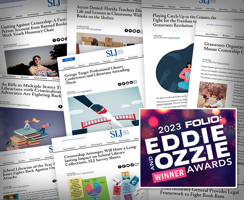 SLJ Earns 2023 FOLIO Awards for Censorship Coverage and Cover Design