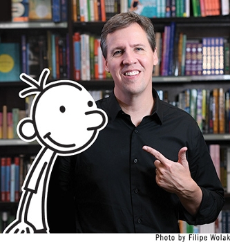 Jeff Kinney (and Greg) portrait by Filip Wolak