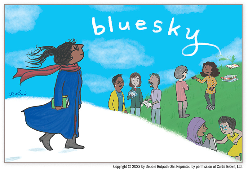 Bluesky illustration by Debbie Ridpath Ohi