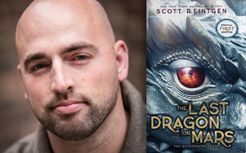 Scott Reintgen, author of A Door in the Dark (2023), A Whisper in the Walls (2024), and the forthcoming The Last Dragon on Mars (Oct. 2024, all Simon & Schuster)