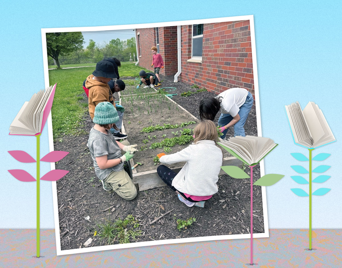 Librarian Leads Reading Garden Project