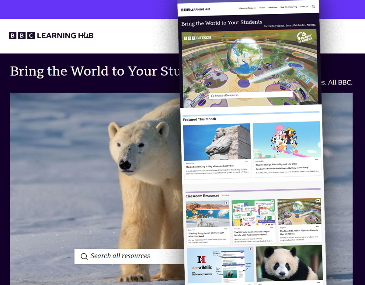 SLJ Reviews BBC Learning Hub Database