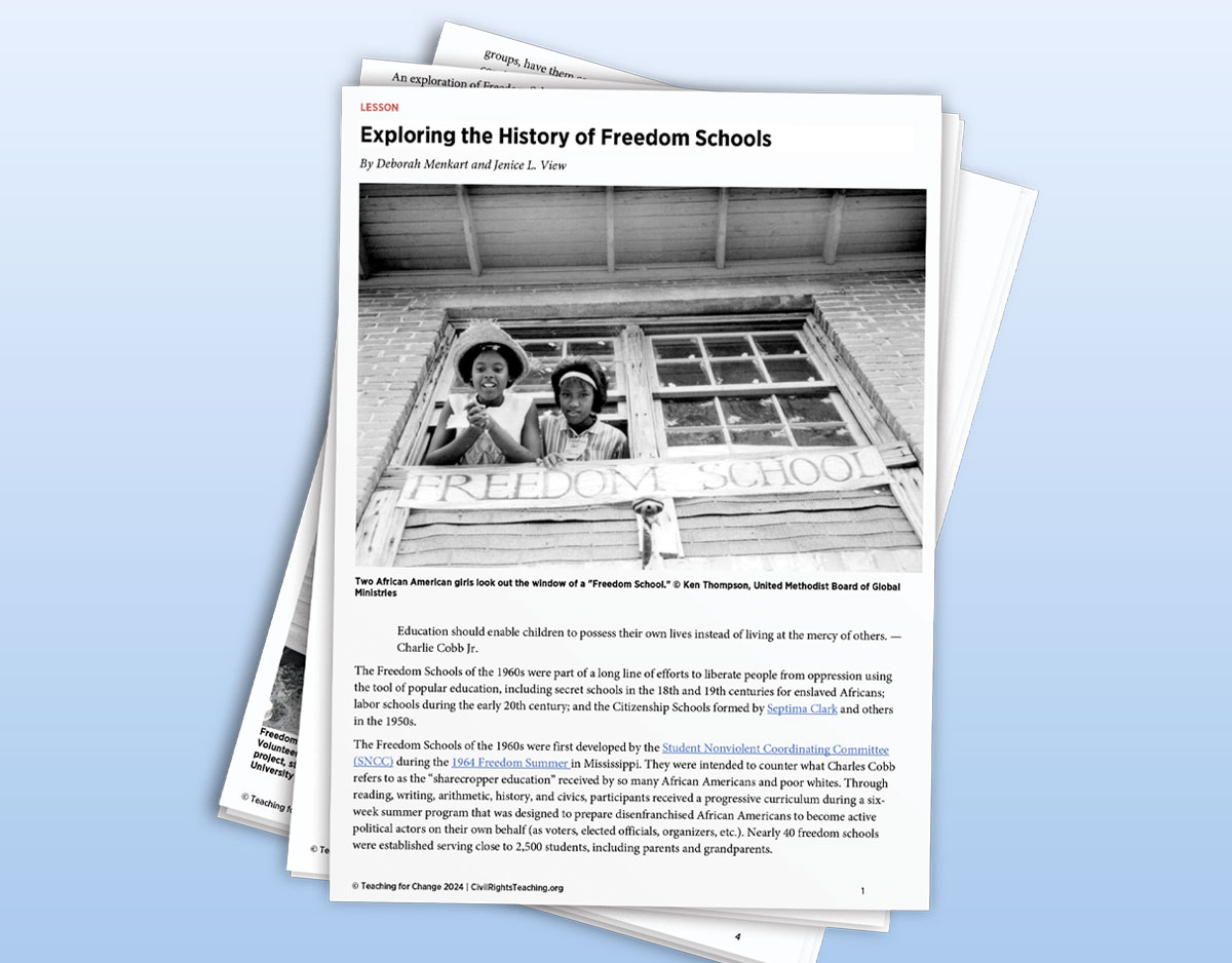 Connecting Censorship and the 1960s Freedom Schools