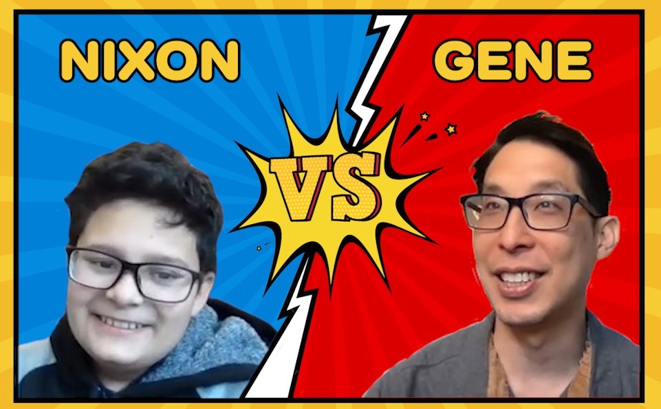 Who Knows the Book Best? 'Superman Smashes the Klan' Author Gene Luen Yang vs. a Middle Schooler on 'Author-Fan Face-off'