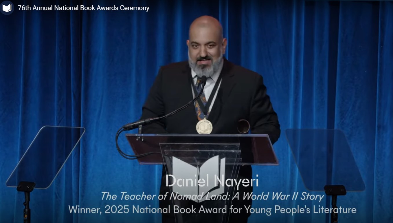 'The Teacher of Nomad Land' Wins 2025 National Book Award for Young People's Literature
